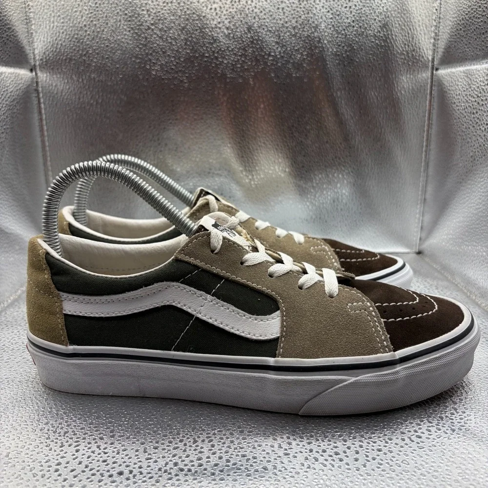 Size 7M/8.5W Vans Sk8‎ Low Color Block Demitasse True White Unisex Shoes 721356